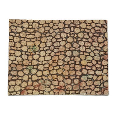 Pannello in Sughero per Presepe con Pietre Tonde 24x33 cm