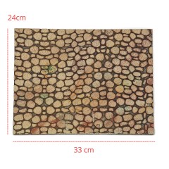 Pannello in Sughero per Presepe con Pietre Tonde 24x33 cm