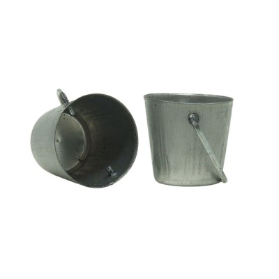 Secchio in Metallo Set 2 Miniature per Presepe 10108