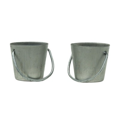 Secchio in Metallo Set 2 Miniature per Presepe 10108