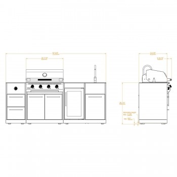 Cucina da Esterno Lite Series 400