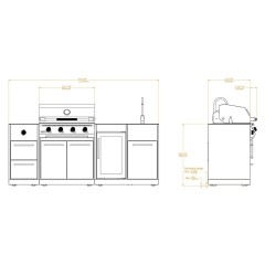 Cucina da Esterno Lite Series 400