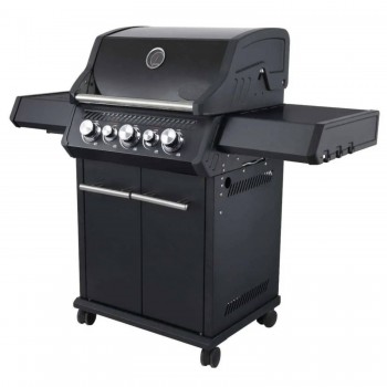Barbecue a Gas S-318 Black con Accessori Inclusi