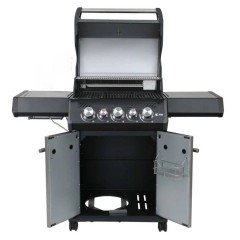 Barbecue a Gas S-318 Black con Accessori Inclusi