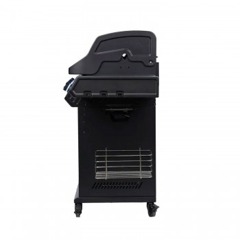 Barbecue a Gas S-418 Pro Nero Matte con Accessori Inclusi