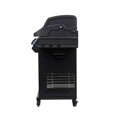 Barbecue a Gas S-418 Pro Nero Matte con Accessori Inclusi