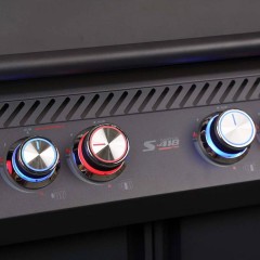 Barbecue a Gas S-418 Pro Nero Matte con Accessori Inclusi