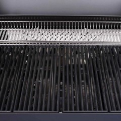 Barbecue a Gas S-418 Pro Nero Matte con Accessori Inclusi