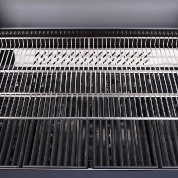 Barbecue a Gas S-418 Pro Nero Matte con Accessori Inclusi
