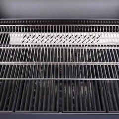 Barbecue a Gas S-418 Pro Nero Matte con Accessori Inclusi