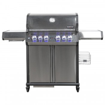 Barbecue a Gas S-418 Acciaio Inox con Girarrosto