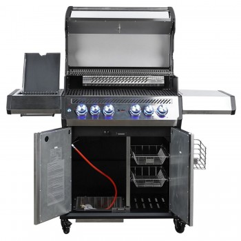 Barbecue a Gas S-418 Acciaio Inox con Girarrosto