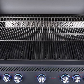 Barbecue a Gas S-518 Pro Nero Matte con Girarrosto