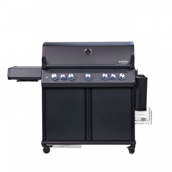 Barbecue a Gas S-518 Pro Nero Matte con Girarrosto