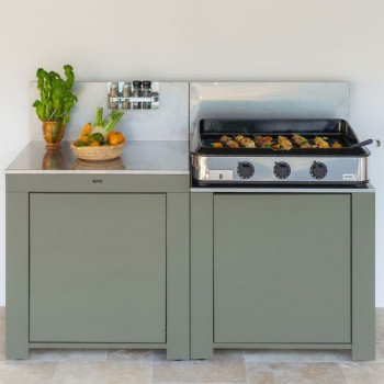 Modulo Cucina Piano di Lavoro Verde Salvia 80 cm