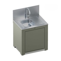Modulo Cucina Lavello Rettangolare Verde Salvia