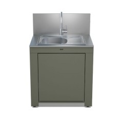 Modulo Cucina Lavello Rettangolare Verde Salvia