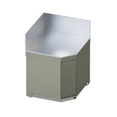 Modulo Angolare Cucina Verde Salvia