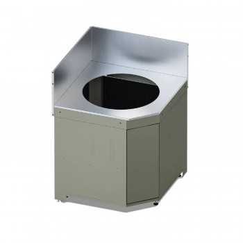 Modulo Cucina Angolare per Kamado M/L Verde Salvia