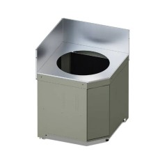 Modulo Cucina Angolare per Kamado M/L Verde Salvia