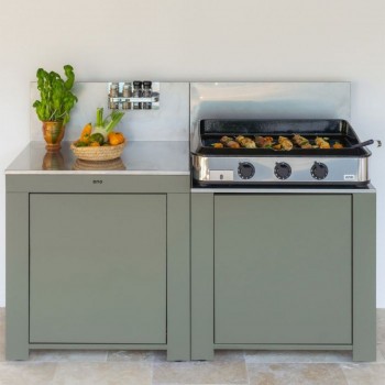 Cucina da Esterno Essential 160 cm Verde Salvia