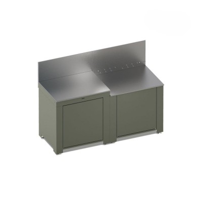 Cucina da Esterno Essential 160 cm Verde Salvia 2