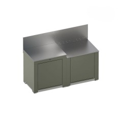 Cucina da Esterno Essential 160 cm Verde Salvia