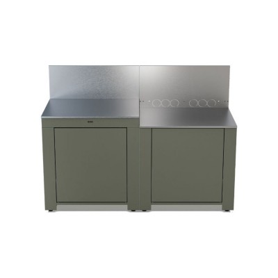 Cucina da Esterno Essential 160 cm Verde Salvia