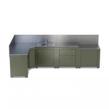 Cucina da Esterno Comfort 320 cm Verde Salvia