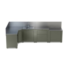 Cucina da Esterno Comfort 320 cm Verde Salvia