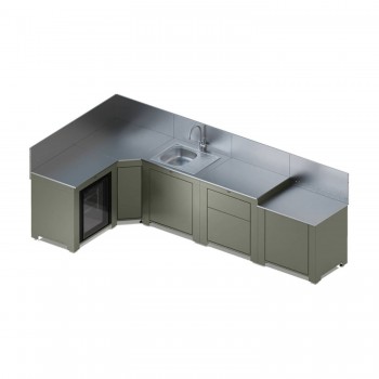 Cucina da Esterno Comfort 320 cm Verde Salvia