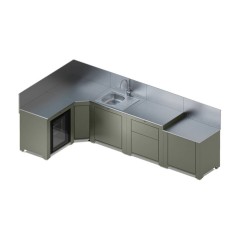 Cucina da Esterno Comfort 320 cm Verde Salvia