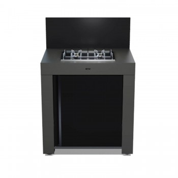 Modulo Cucina 80 Grigio Scuro con piano Cottura Master 2