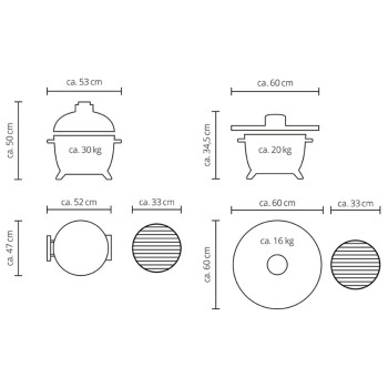 Kamado Barbecue a Carbone Icon