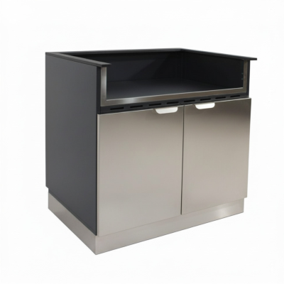 Modulo Barbecue Porta Maggiore Acciaio 90 cm 2