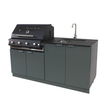 Cucina da Esterno Porta Maggiore Verde Officine 180 cm