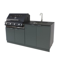 Cucina da Esterno Porta Maggiore Verde Officine 180 cm