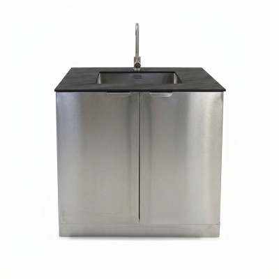 Modulo Lavabo Porta Maggiore Acciaio 90 cm