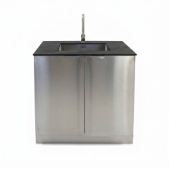 Modulo Lavabo Porta Maggiore Acciaio 90 cm