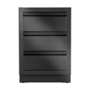 Modulo Cassettiera Tre Cassetti Nero Oasis