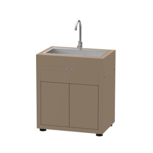 Modulo Cucina da Esterno Lavandino e Miscelatore Sabbia
