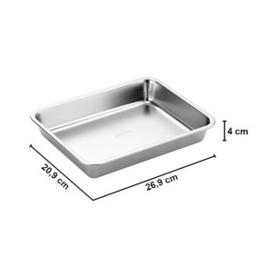 Teglia Piccola in Acciaio Inox 2