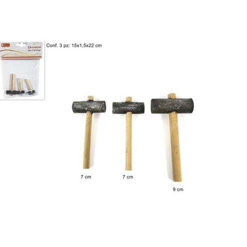 Set 3 Martelli per Presepe XNA17003211