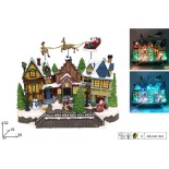 Giostrina Villaggio di Babbo Natale con Renne Luce e Musica 391809