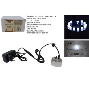 Nebulizzatore Effetto Nebbia con LED Bianco 670572