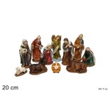 Natività in Resina 20 cm 11 pezzi per Presepe 180182