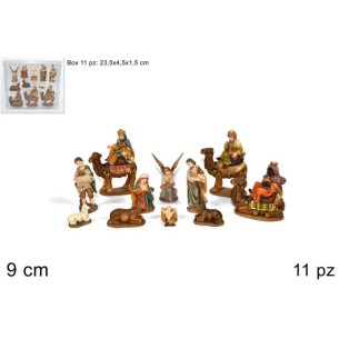 Natività in Resina 9 cm 11 pezzi 600487