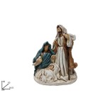 Natività in Resina Effetto Juta 18 cm 241616