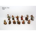 Pastori per Presepe Mestieri in resina 7 cm 12 Statuine 219429
