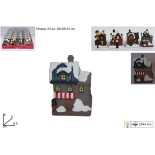 Set 4 Casette Natalizie Innevate con Luci 997259